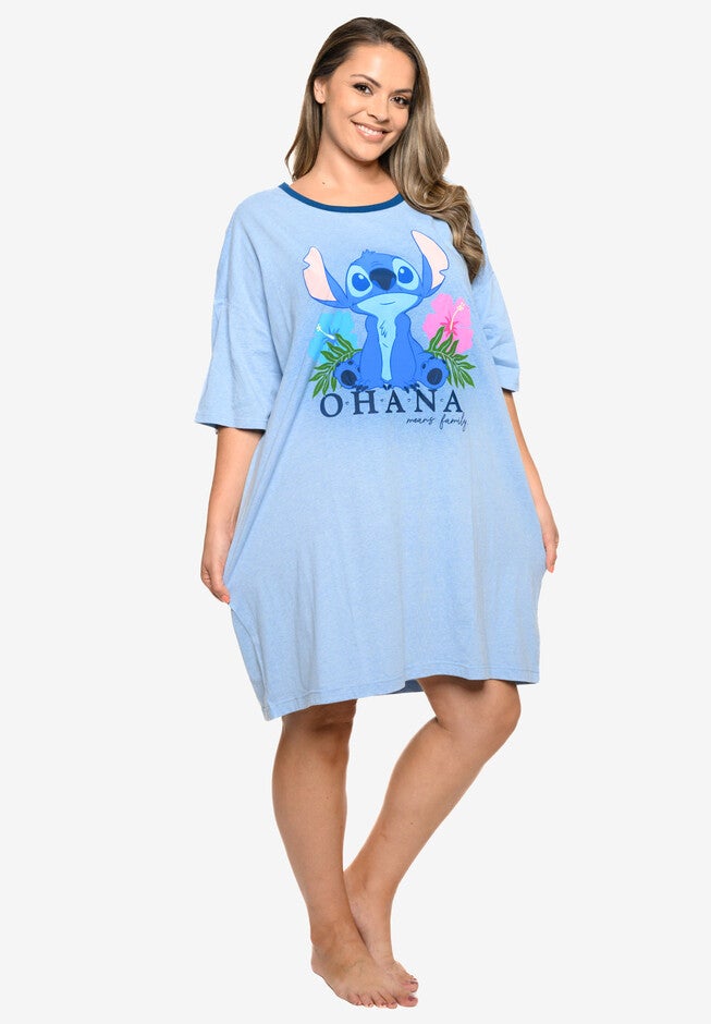 Disney Stitch Sleep Shirt Nightgown Pajamas, , alternate image number 3