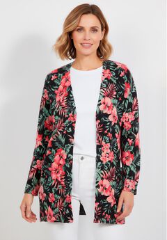 Perfect Longer-Length Cotton Cardigan Sweater