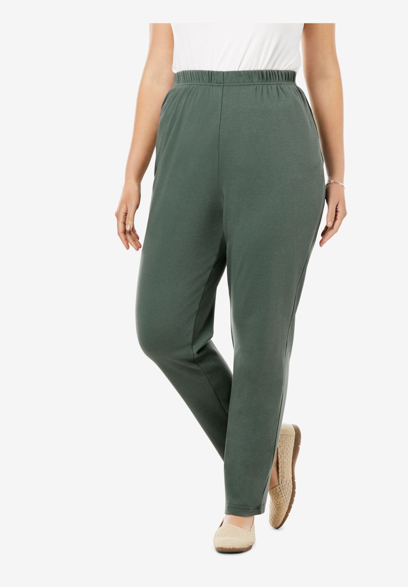 woman within 7 day knit pants