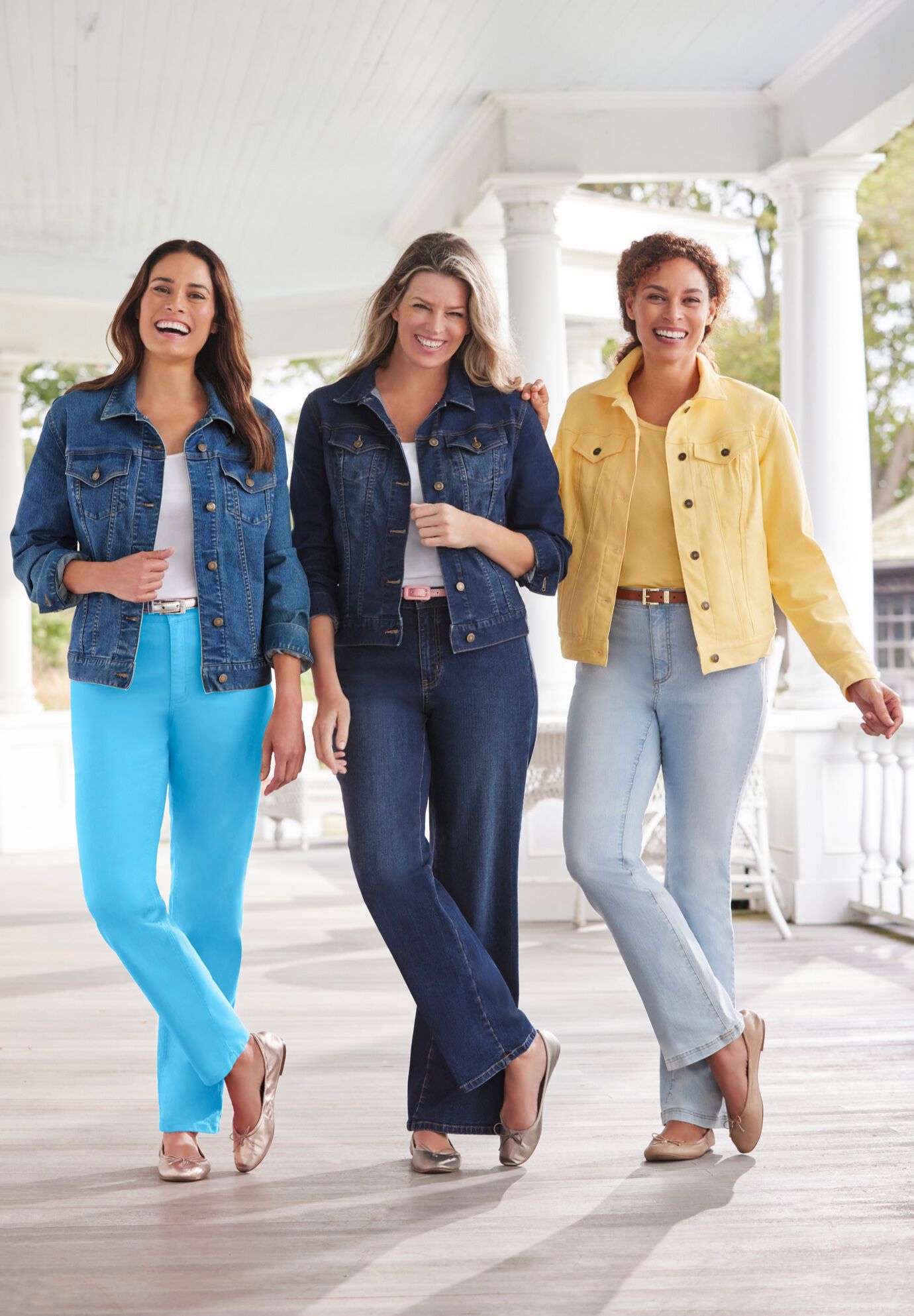 Straight-Leg Stretch Denim Five-Pocket Jeans, , alternate image number 4