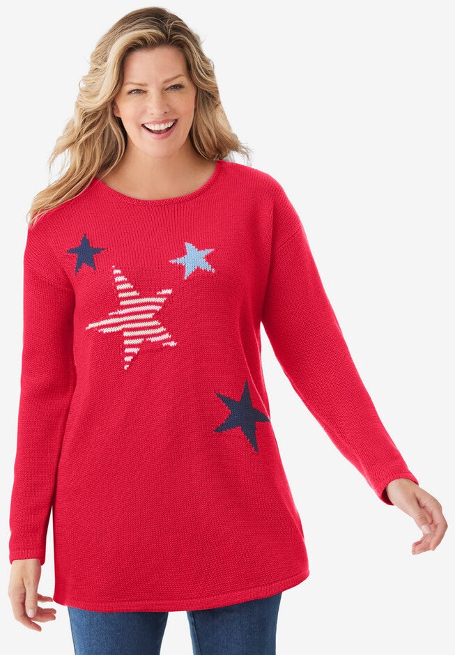 Motif Sweater Woman Within