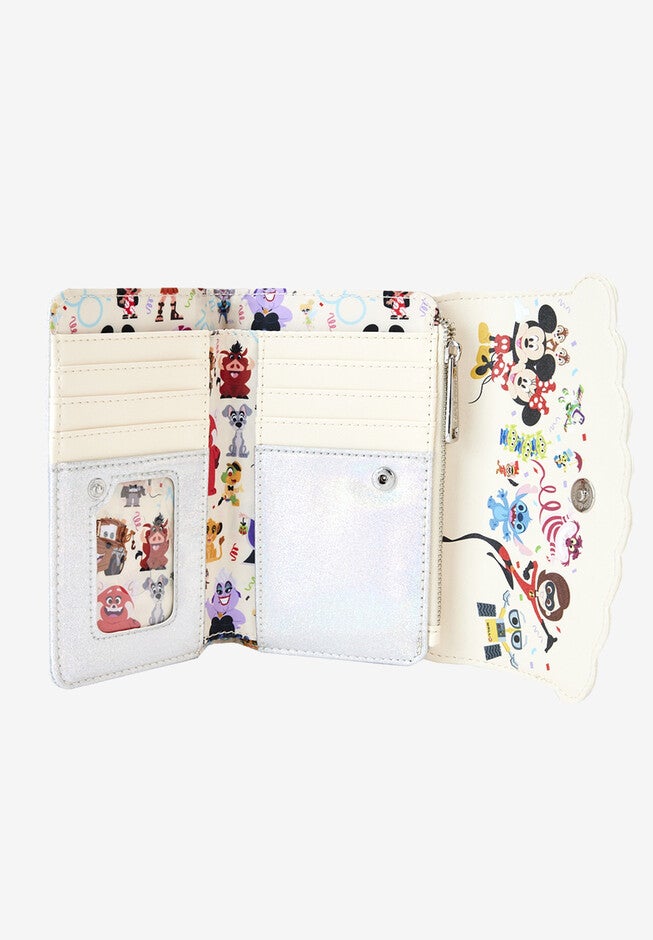 Loungefly X Disney 100 Celebration Cake Flap Wallet, , alternate image number null
