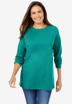 Perfect Long-Sleeve Crewneck Tee
