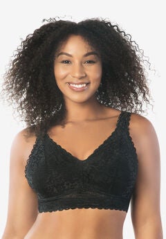 Plus Size Black Bralettes