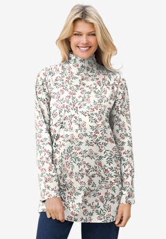 Mockneck Long-Sleeve Tunic