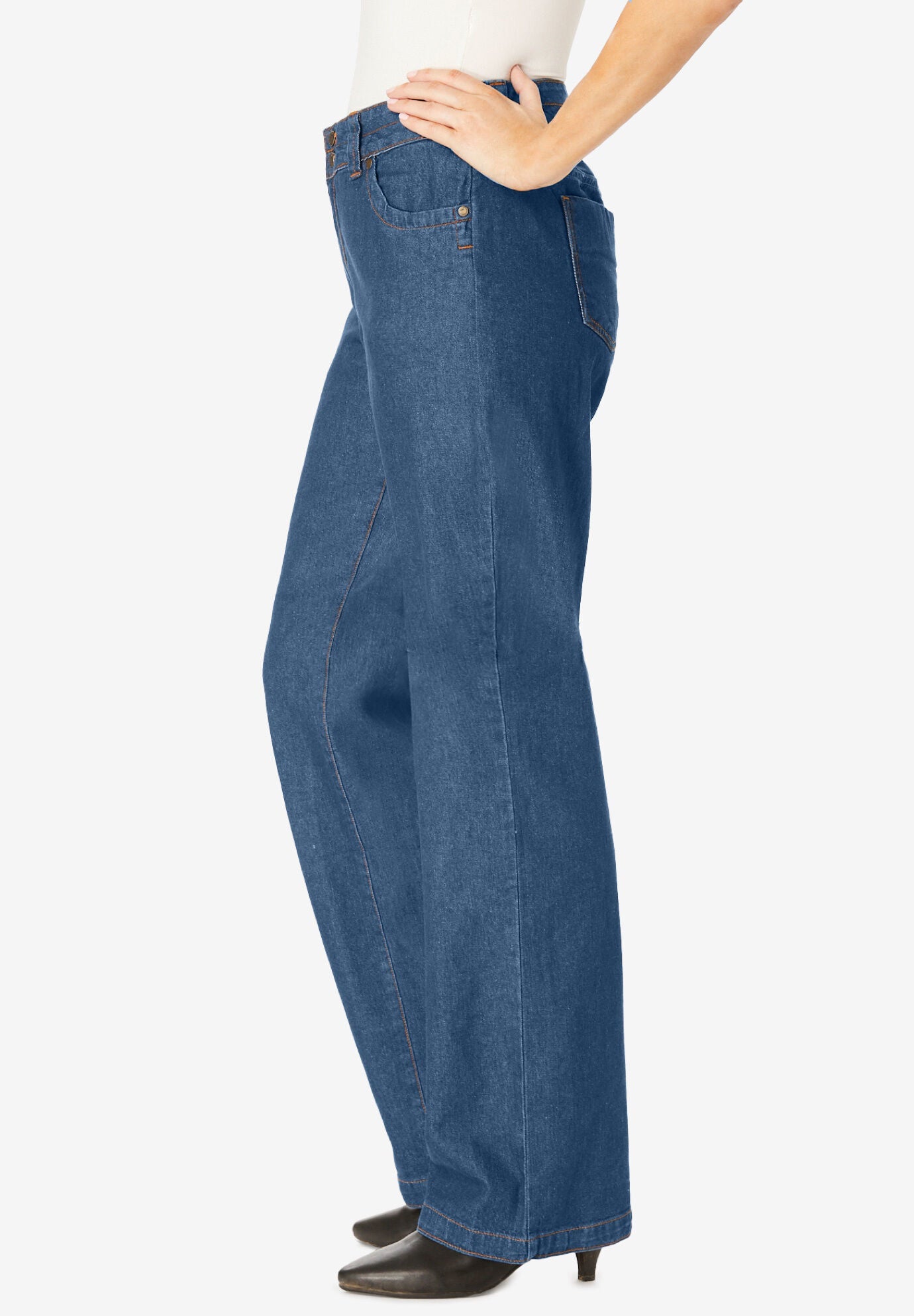 Woman within wide leg jeans cheap