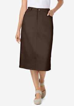 Stretch Denim Jean Skirt
