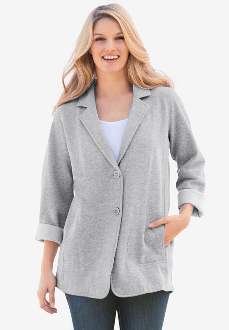Knit Blazer, , alternate image number null