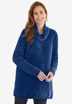 Chenille Cowlneck Sweater