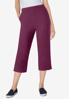 Fineline Stretch Denim Pull-On Capri Jeans
