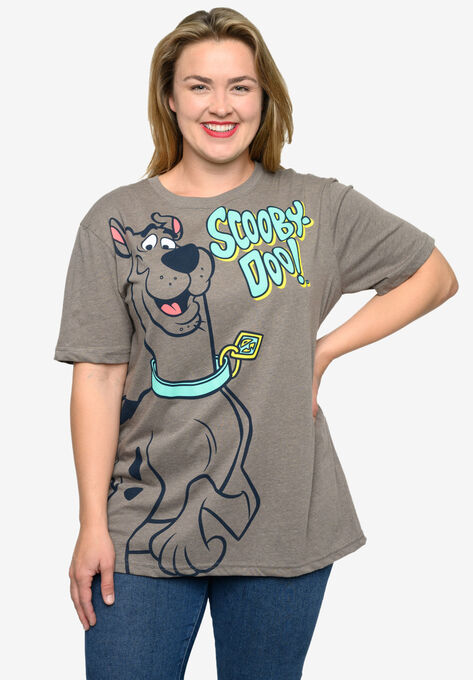 Women'S Scooby Doo T-Shirt Classic Graphic Print Heather Brown T-Shirt, , alternate image number null