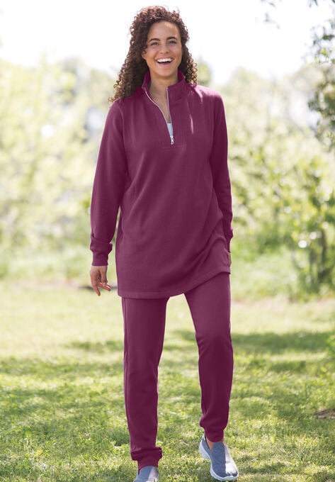 2-piece fleece sweatshirt set, , alternate image number null