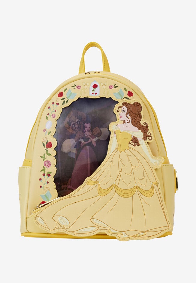 Loungefly X Disney Beauty And The Beast Belle Lenticular Backpack, YELLOW, hi-res image number null