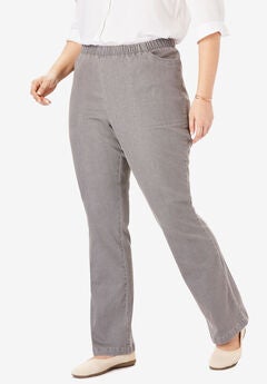 Fineline Stretch Denim Pull-On Bootcut Jeans