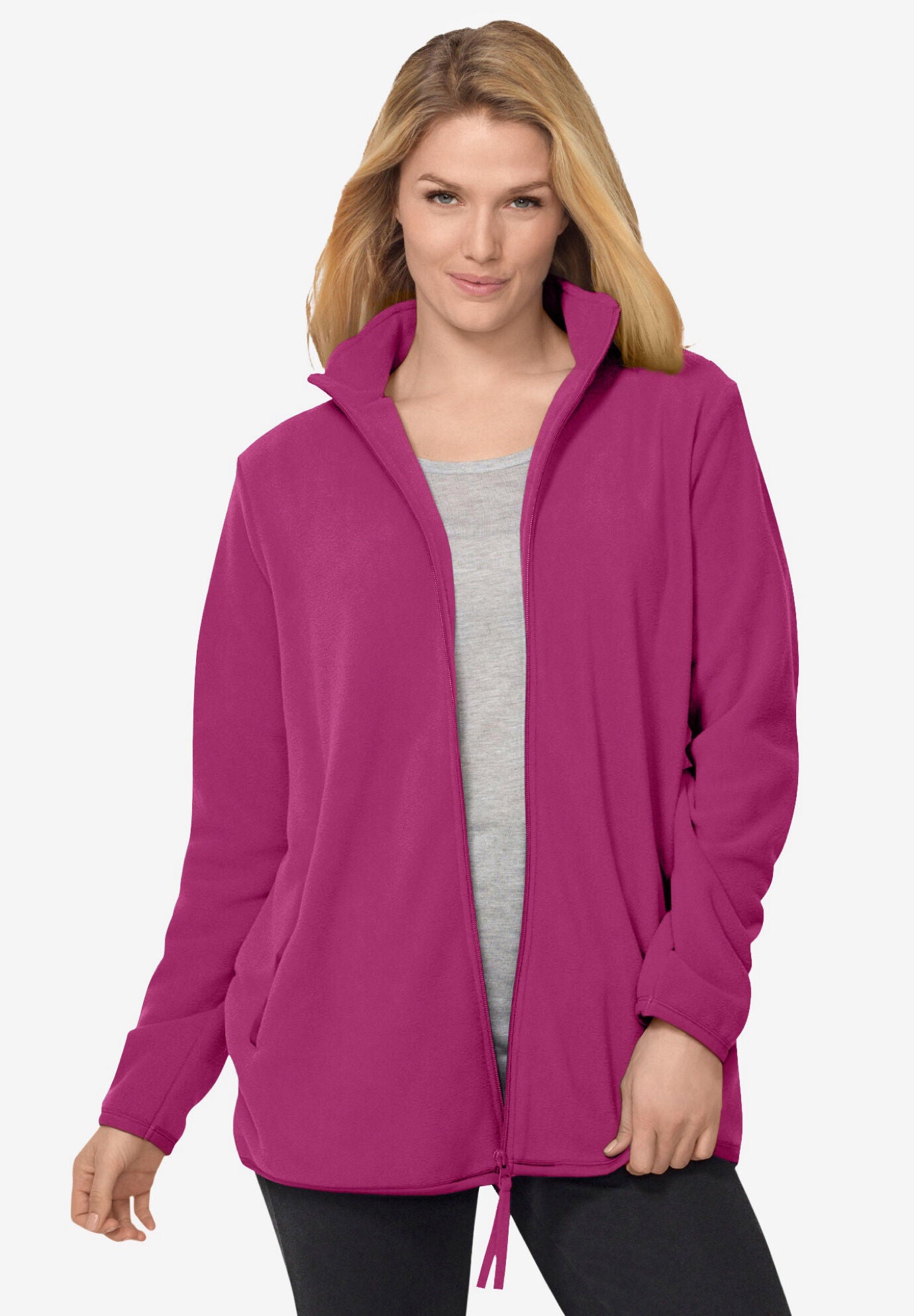 Plus size microfleece jacket Clearance