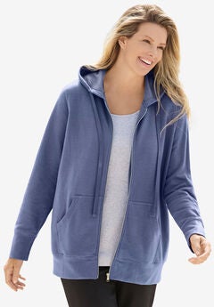 Plus Size Blue Hoodies