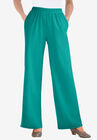 7-Day Knit Wide Leg Pant, WATERFALL, hi-res image number null