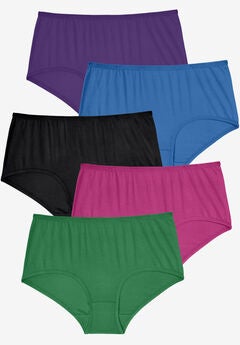Comfort Choice® Full Coverage Stretch Cotton Brief 5-Pack