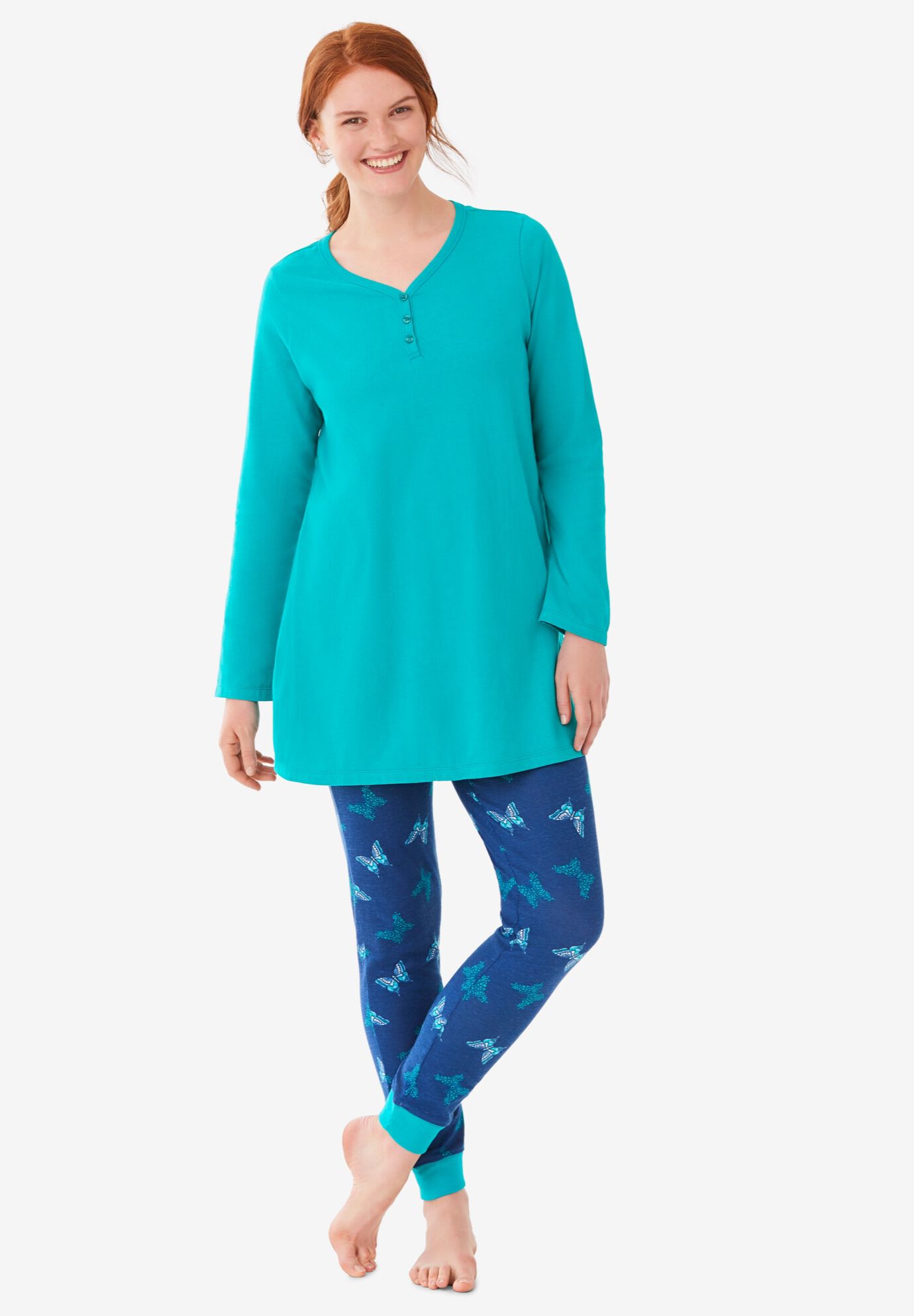 Woman within outlet pajama sets