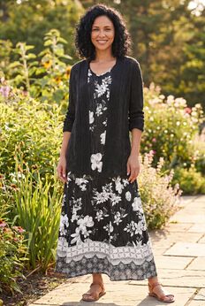 Open Front Pointelle Cardigan Sweater