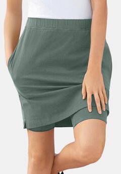 Stretch Cotton Skort