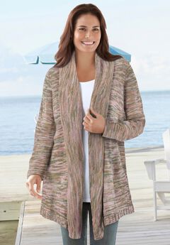 Multi Marled Cardigan Sweater