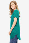 Marled V-Neck Tunic, , alternate image number null