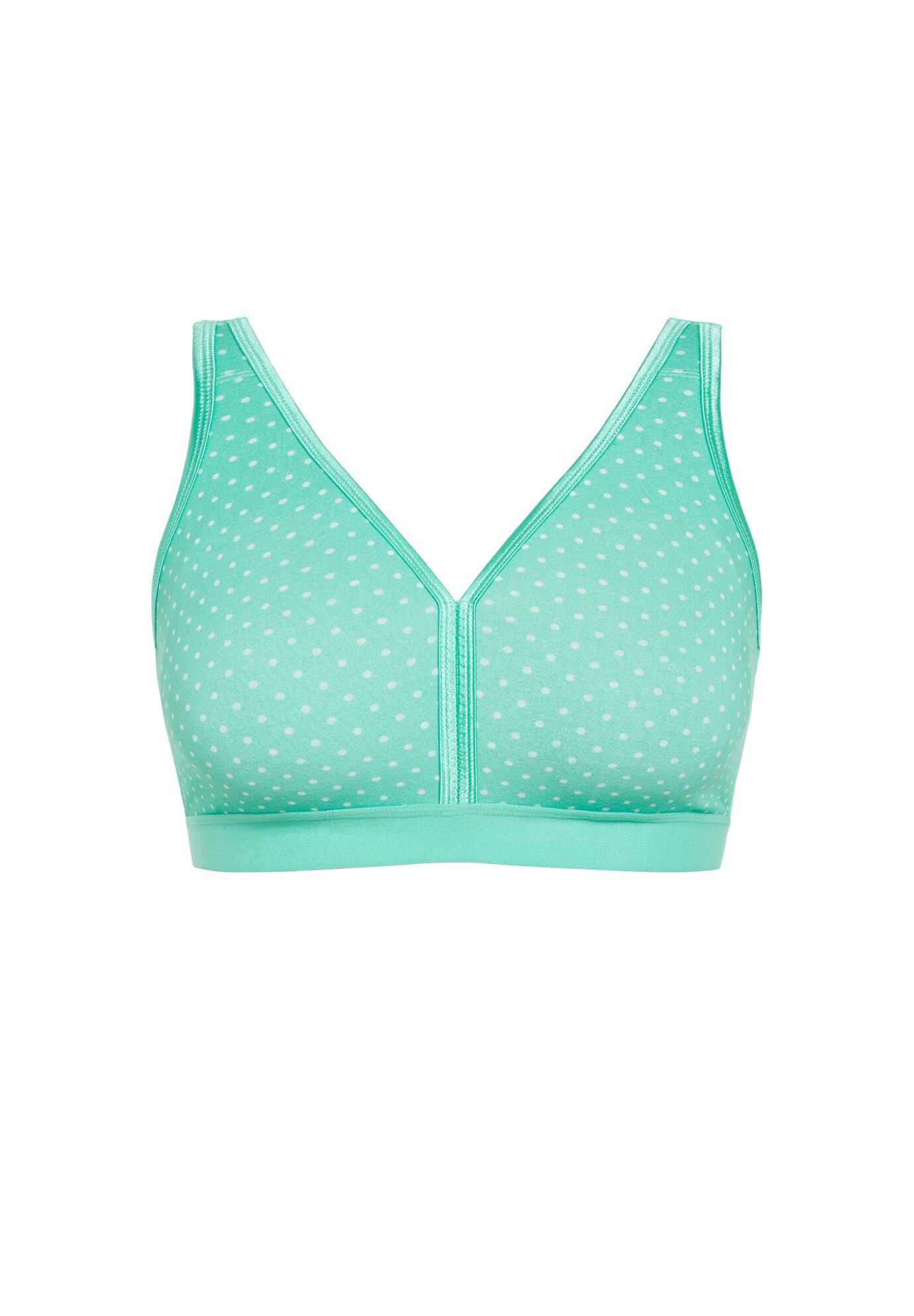 Fashion Cotton Bra, PEPPERMINT SPOT, alternate image number 2