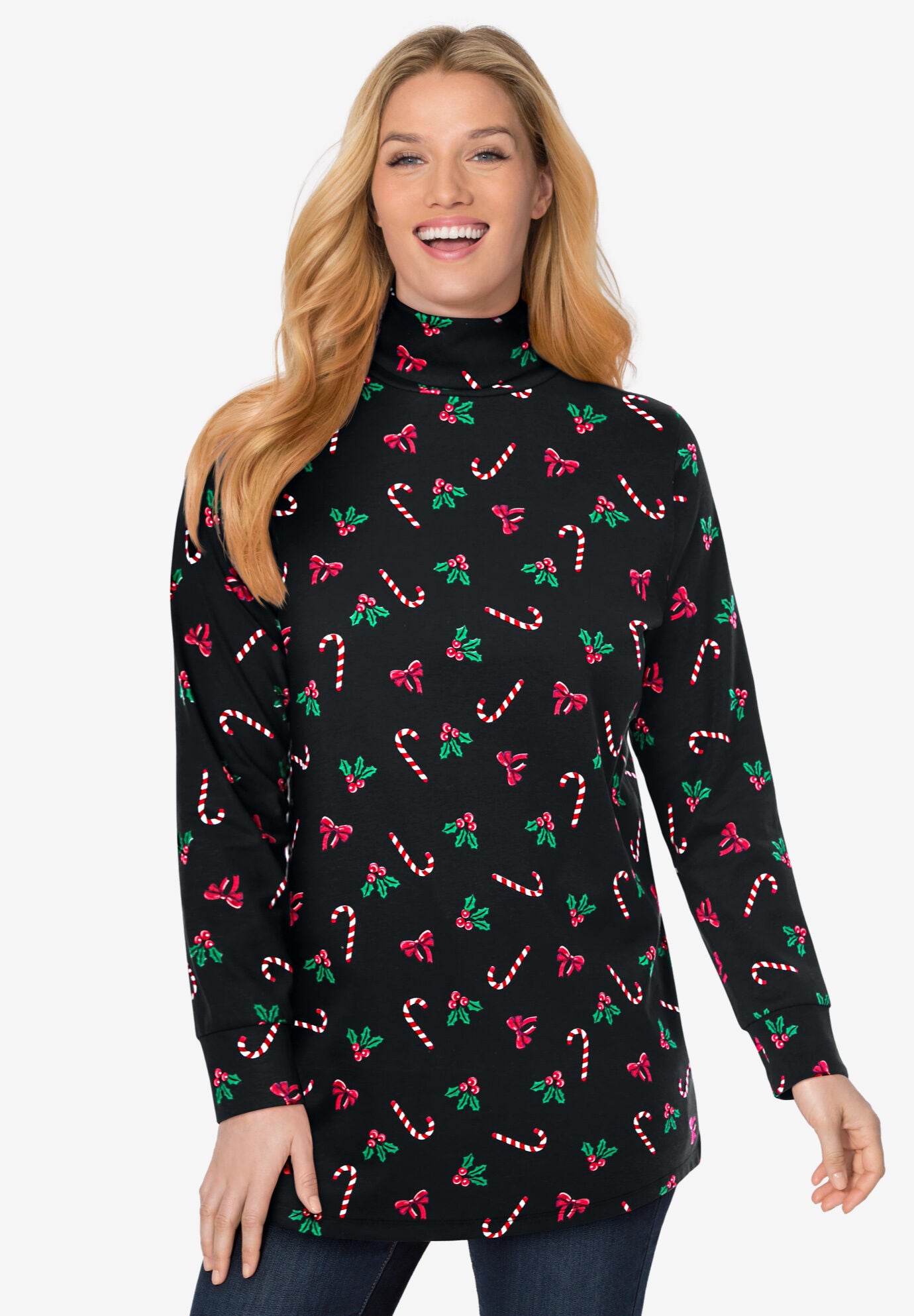 Woman sales within turtleneck