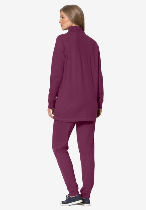 2-piece fleece sweatshirt set, , on-hover image number null
