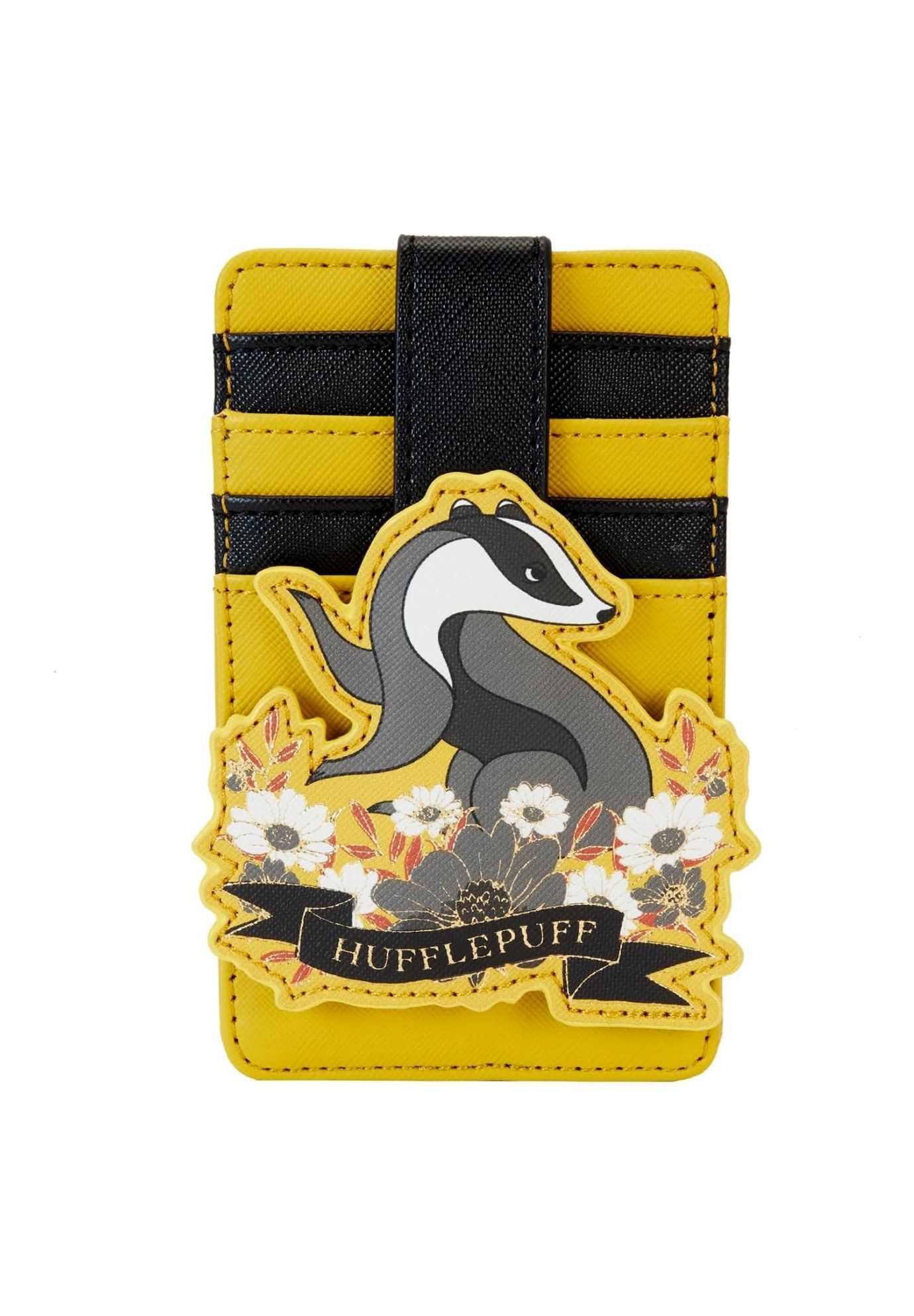 Loungefly x Harry Potter Hufflepuff Card Holder Wallet Yellow, YELLOW, hi-res image number 0