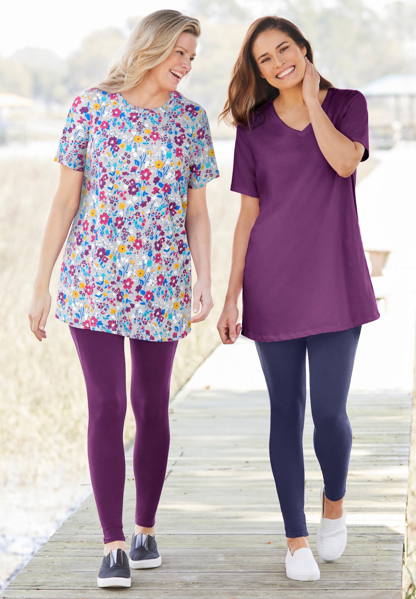 Perfect Printed Crewneck Tunic, , alternate image number 5