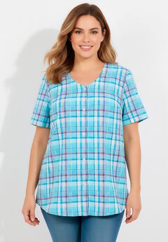 Seersucker Baseball Shirt