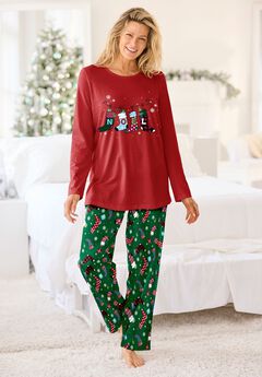 Long Sleeve Knit PJ Set