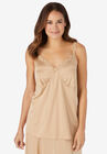 Lace Trim Camisole , NUDE, hi-res image number null