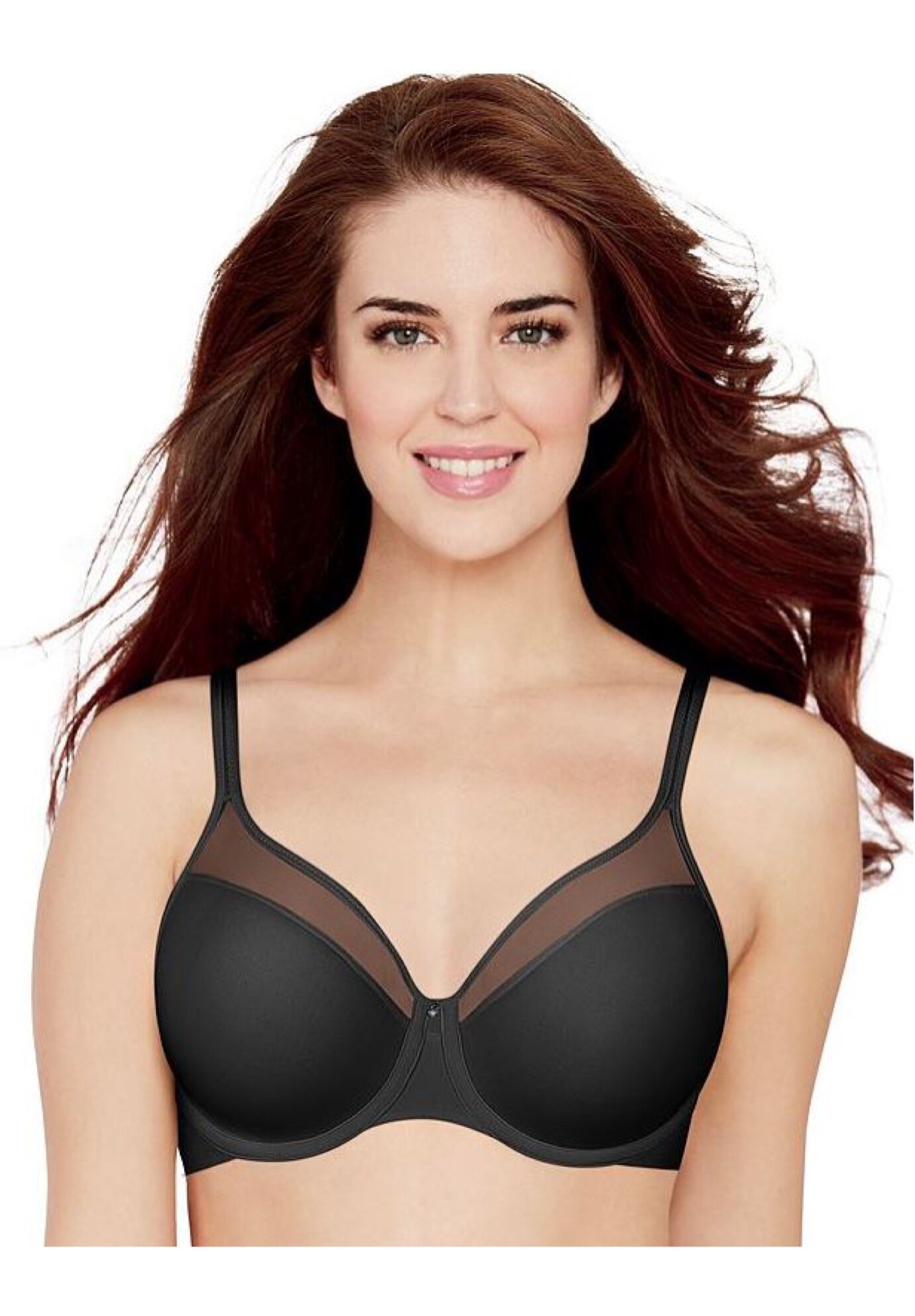 One Smooth U® Ultra LightIllusion Neckline Underwire Bra DF3439, BLACK, hi-res image number 0