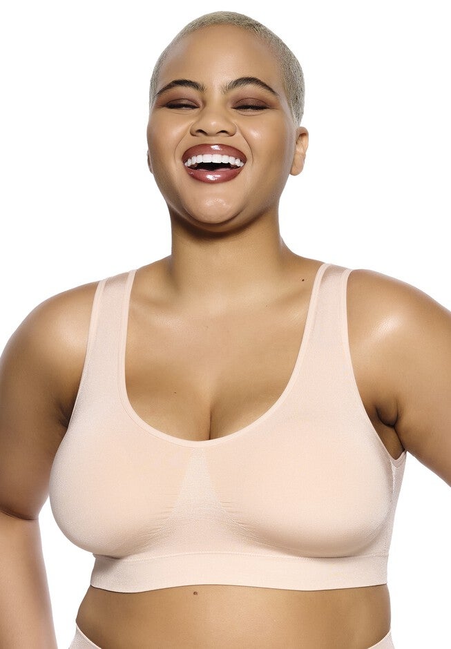 Body Smooth Seamless Wireless Bralette, CAMEO ROSE, hi-res image number 0