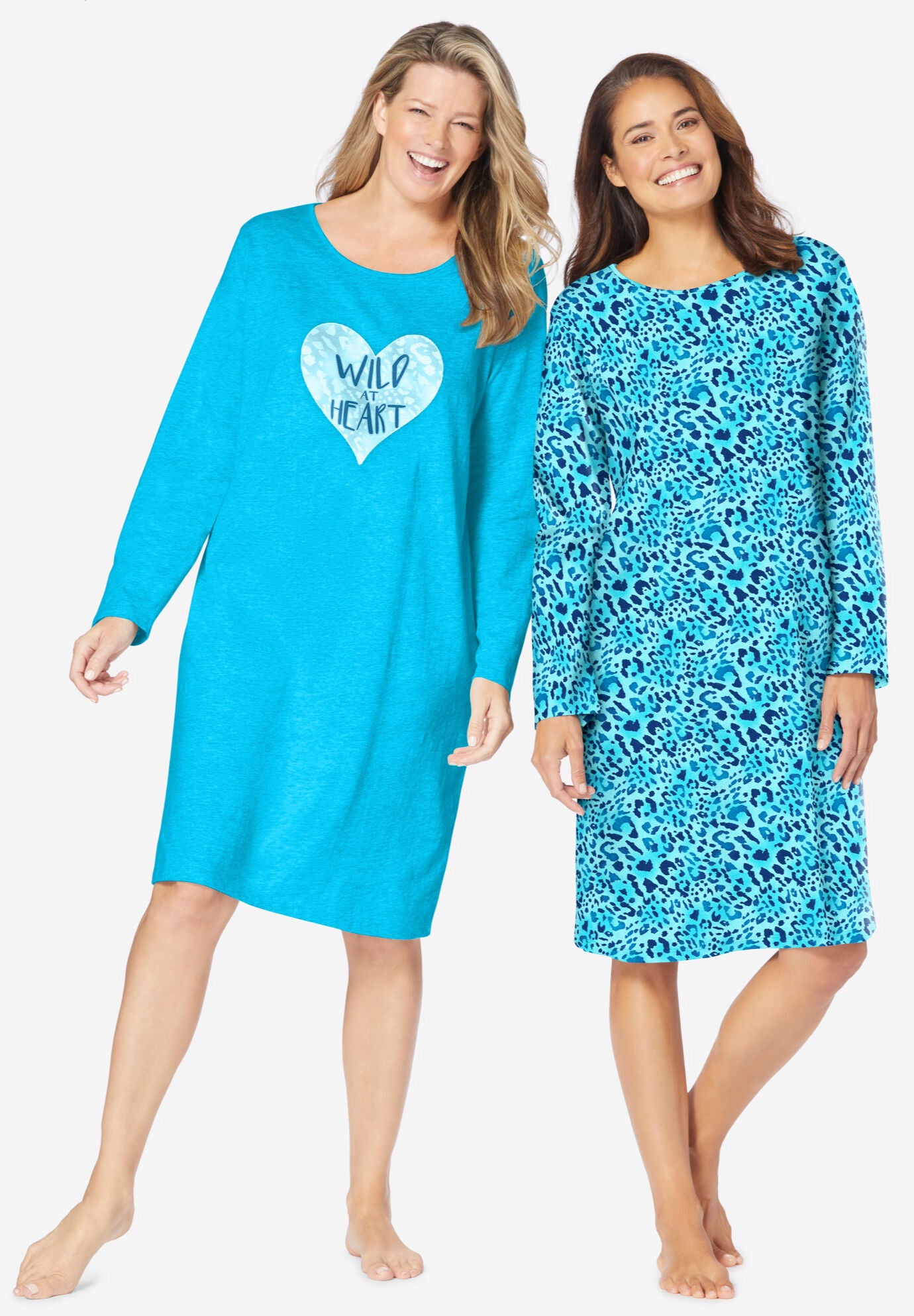 2Pack LongSleeve Sleepshirt Woman Within