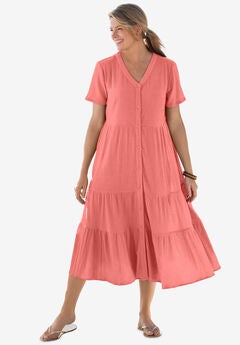 Gauze Tiered Dress