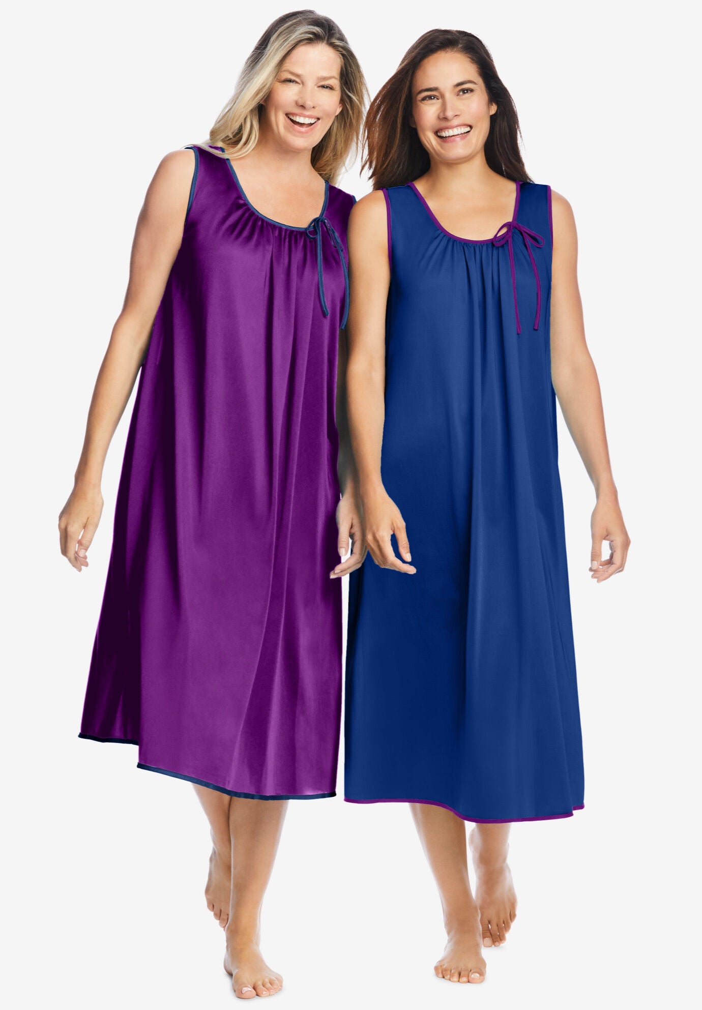 sleeveless night gowns