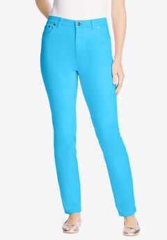 Straight-Leg Stretch Denim Jean