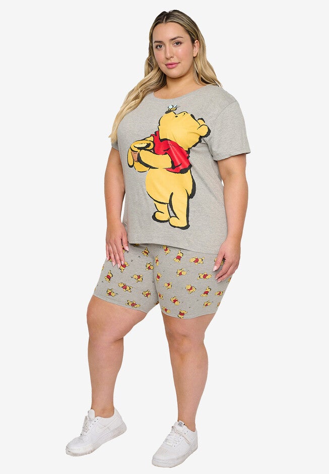 Disney Winnie The Pooh T-Shirt & Bike Shorts 2-Piece Set, , alternate image number 3