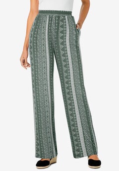 Pull-On Elastic Waist Soft Pants