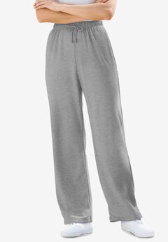Sport Knit Straight-Leg Pull-On Pants