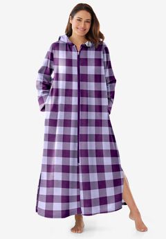 Long Hooded Fleece Sweatshirt Robe