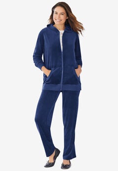 2-Piece Velour Hoodie Set