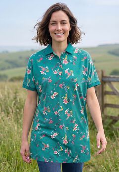 Perfect Printed Short-Sleeve Polo Shirt