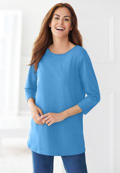 Perfect Three-Quarter Sleeve Crewneck Tee