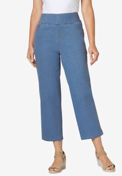 Flex-Fit Pull-On Denim Capri