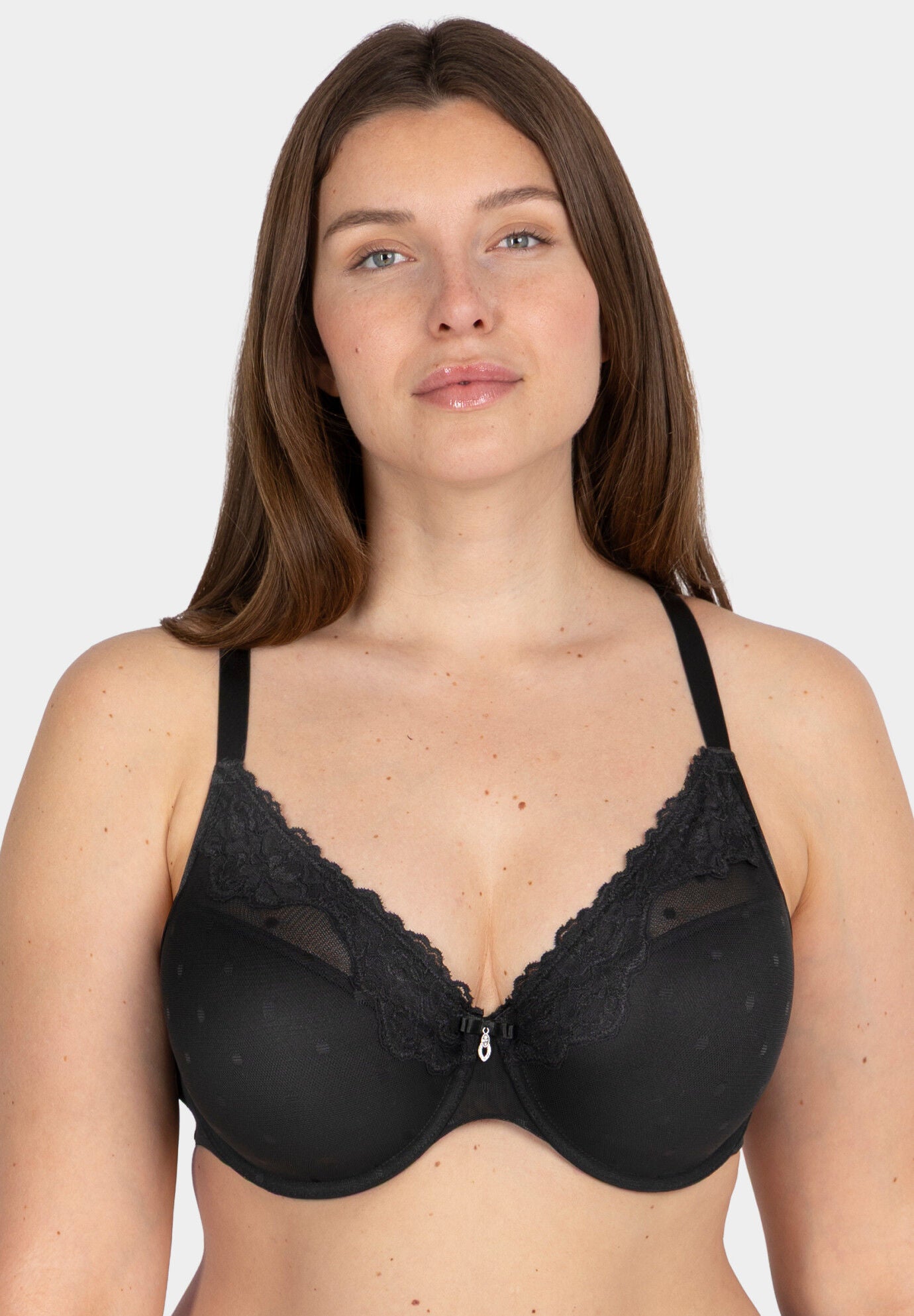 Sheer Whisper Plunge T-shirt Bra, ONYX, hi-res image number 0